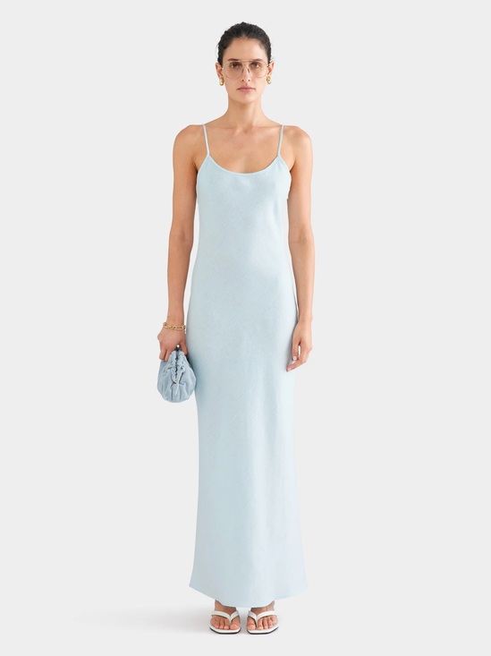 Venroy Dresses & Skirts - Venroy Linen Slip Dress Sky Blue - size S